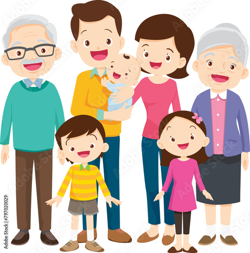 big family happy Portrait