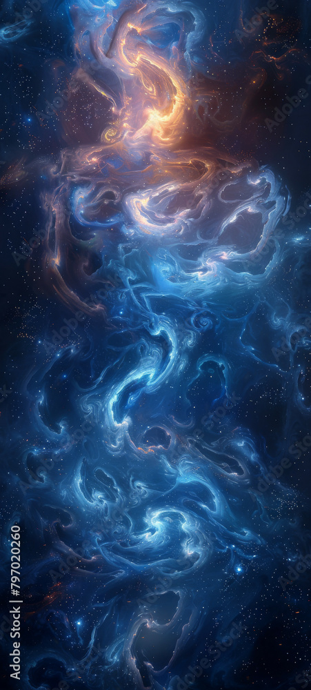 Blue Inferno A Swirl of Flames Blue Inferno A Swirl of Flames