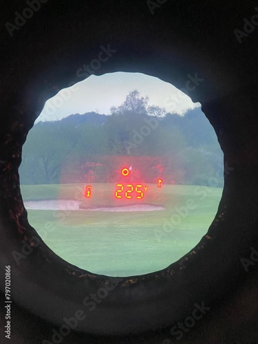 Bushnell range finder down the scope photo