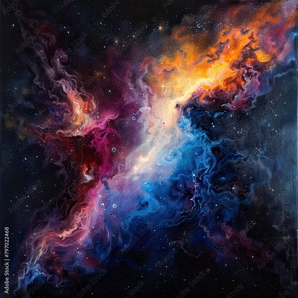Galactic Dreams Oil-Painted Space Odyssey Galactic Dreams Oil-Painted Space Odyssey