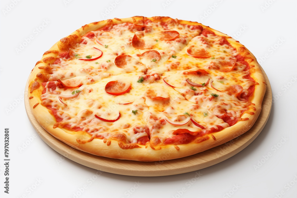 Pizza on white background. Pizza related topics. Food related topics. Fast food. Image for graphic designer. Italian restaurant. Pizza delivery. Pizza restaurant chain. Pizza on white background. Pizza related topics. Food related topics. Fast food. Image for graphic designer. Italian restaurant. Pizza delivery. Pizza restaurant chain.