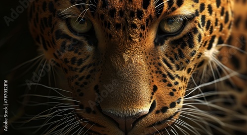 Close-up of a Jaguar's Intense Gaze