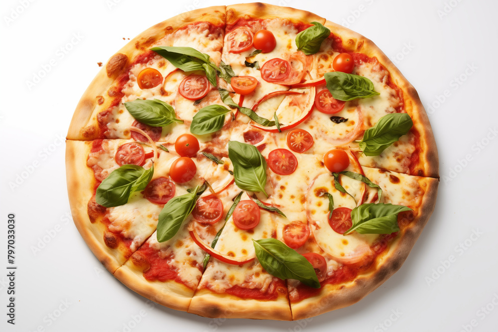 Pizza on white background. Pizza related topics. Food related topics. Fast food. Image for graphic designer. Italian restaurant. Pizza delivery. Pizza restaurant chain. Pizza on white background. Pizza related topics. Food related topics. Fast food. Image for graphic designer. Italian restaurant. Pizza delivery. Pizza restaurant chain.
