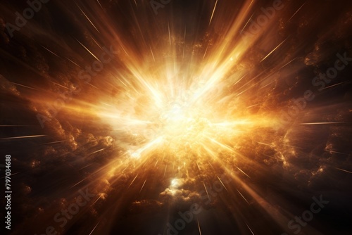 Sci-fi explosion effect background