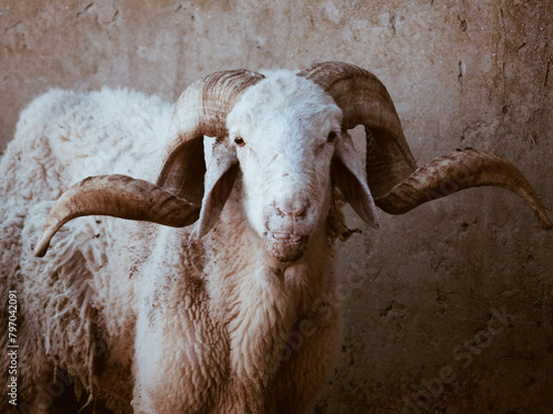 Eid ram, a ram of Algerian breed