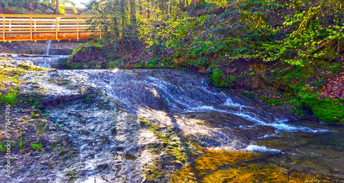 Der Riedbach an den Scheidegger Wasserfällen bei Scheidegg im Landkreis Lindau (Bayern) photo