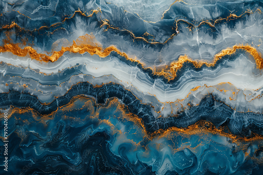 Fototapeta premium Alcohol Illustration. Aquamarine and Bright Dirty. Ocean surf Sputter. Contrast Ink Blot. Aquamarine Spray Aquarelle. Alcohol Ink Divorce. Colorful Texture.