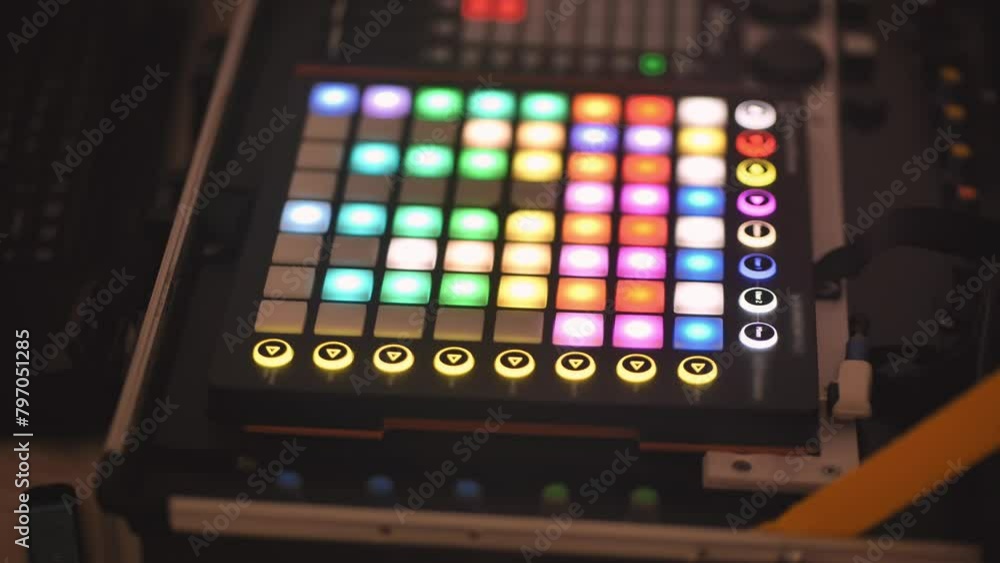 Launchpad control of light and music at the event. Launchpad control of light and music at the event.