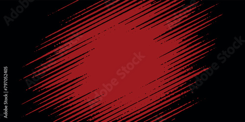 Black and red grunge texture. Scary red black scary background