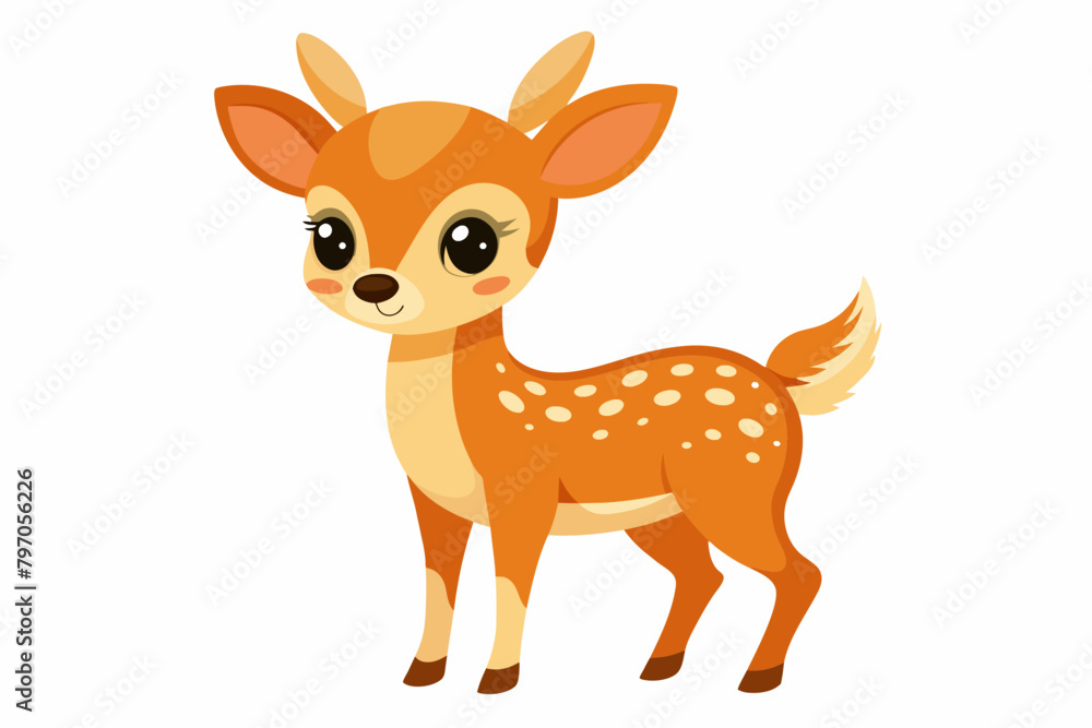 deer cartoon vector illustration
