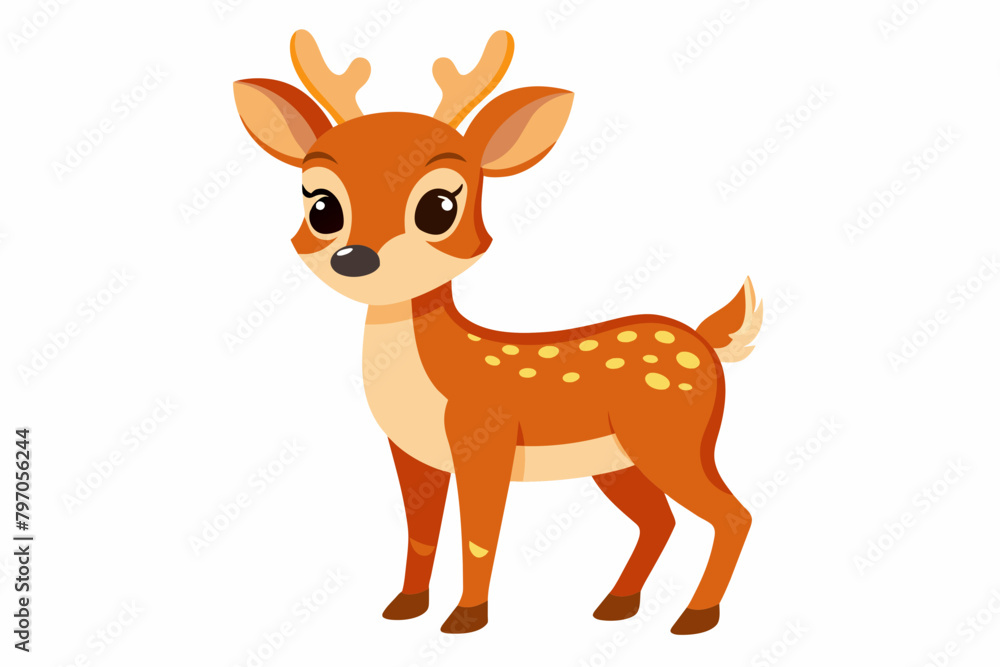 deer cartoon vector illustration deer cartoon vector illustration