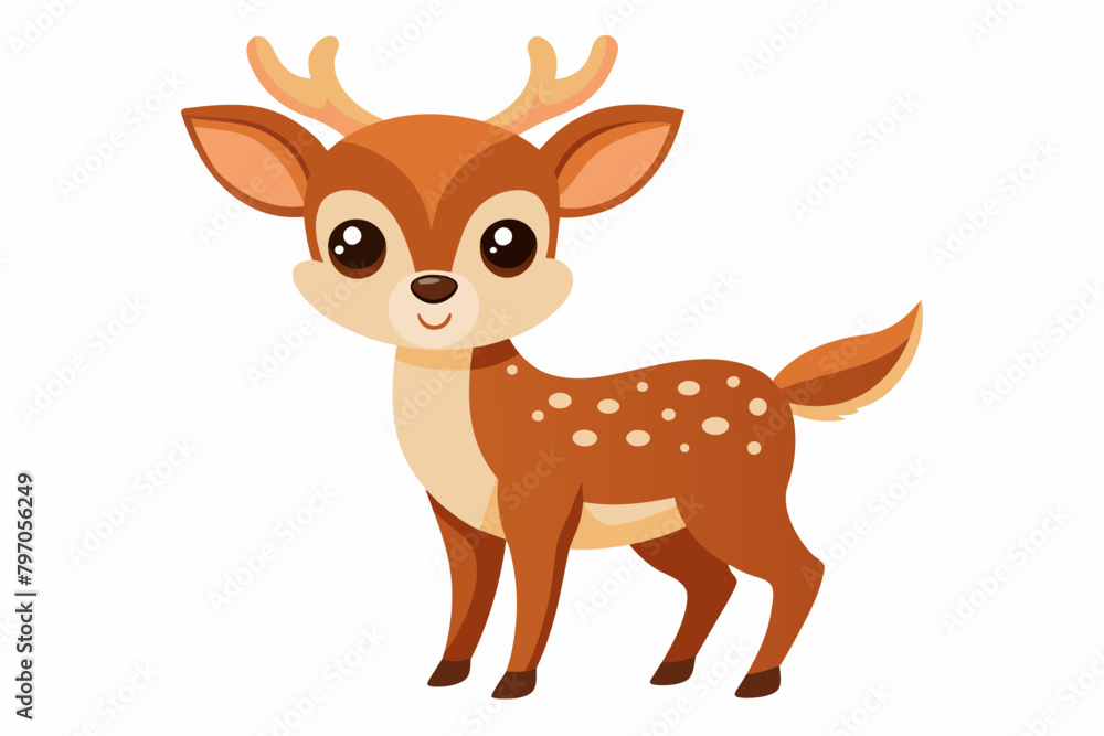 deer cartoon vector illustration deer cartoon vector illustration