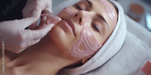 Skin care  cosmetic procedures for facial care Generative AI