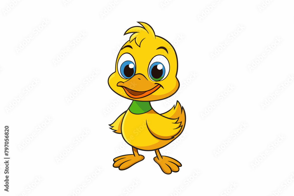 duck cartoon vector illustration