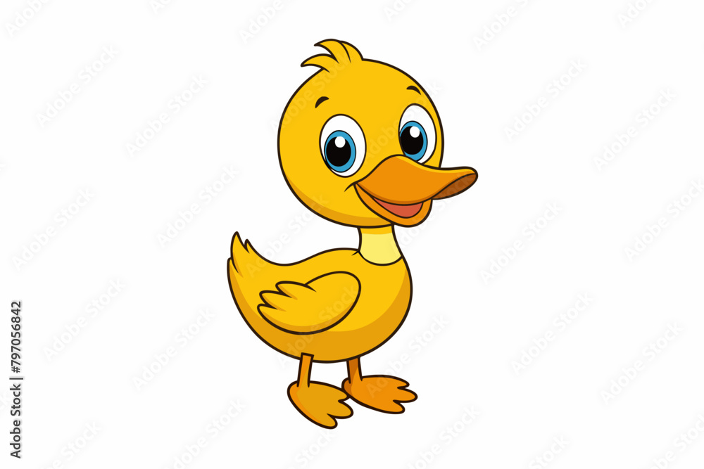 duck cartoon vector illustration