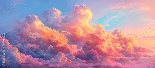 Morning Sky Filled With Pink and Yellow Clouds