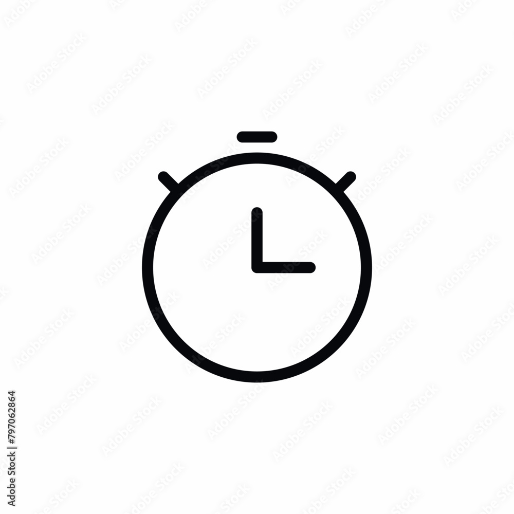 stopwatch clock time second icon stopwatch clock time second icon