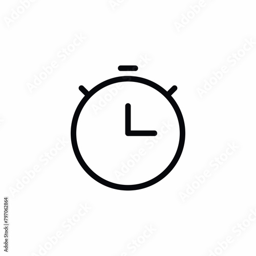 stopwatch clock time second icon