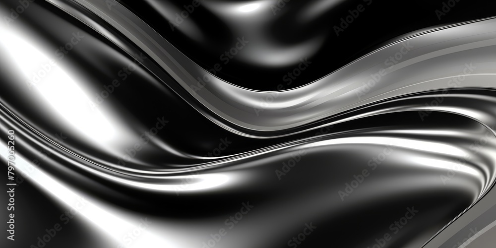 Obraz premium Abstract Silver Waves Background