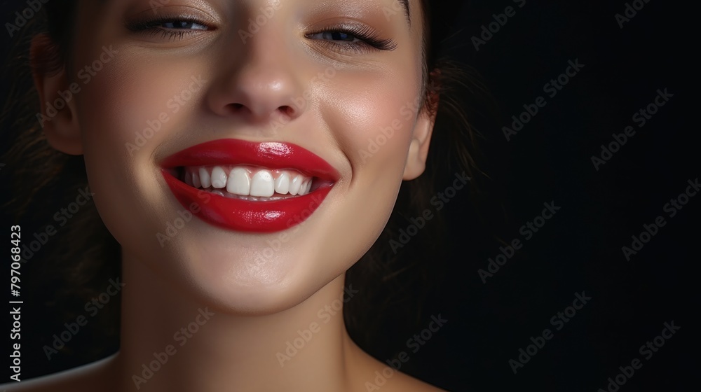 female model with red lips glamour, ai female model with red lips glamour, ai