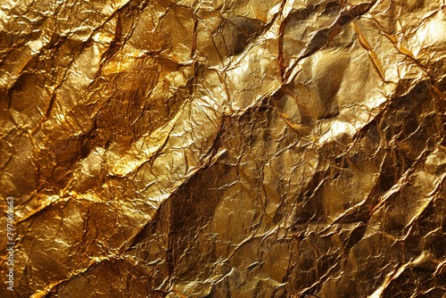 Textured golden foil background