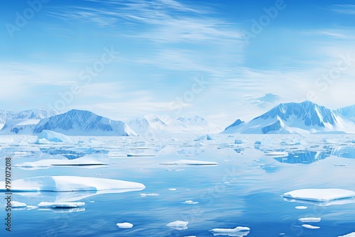 Arctic Glacier Ice Gradients: ECO Enviro NGO Website Header Inspiration