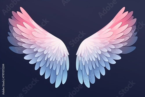 Ethereal Fairy Wing Gradients: Abstract Hipster Design in Stunning Gradient Tones