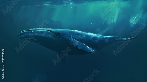 The last fin whale dies, signaling the end of a marine mammal era. © xelilinatiq