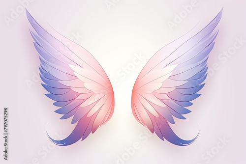 Ethereal Fairy Wing Gradients in Retro Mystical Design