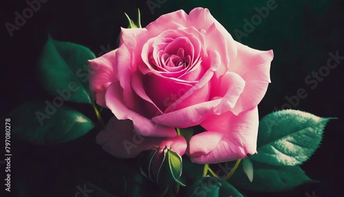 pink rose illustration