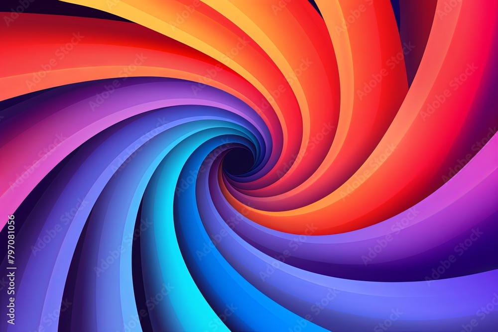 Spiraling Gradients: Mesmerizing Optical Illusion Abstract Dual-Monitor Desktop Wallpaper