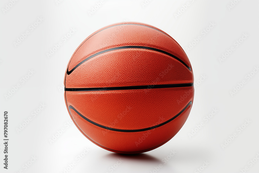 Basketball ball on white background. Basketball related topics. Basketball game. Basketball league. NBA. Image for graphic designer. Basketball ball on white background. Basketball related topics. Basketball game. Basketball league. NBA. Image for graphic designer.