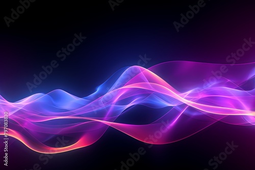 Quantum Gradient Energy: Glowing Quantum Physics Background