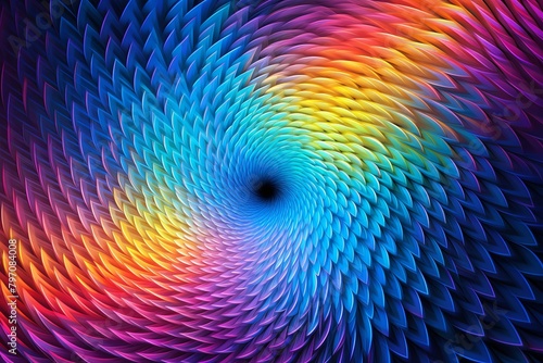 Quantum Physics Energy Gradients: Vibrant Physics Pattern Artwork © Michael
