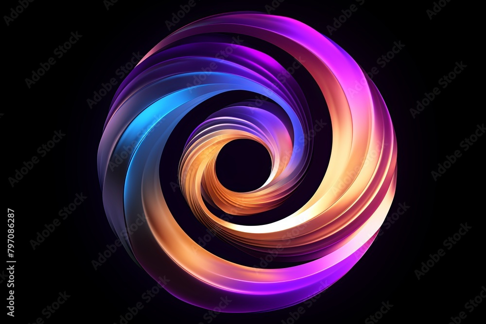 Time-Warped Vortex Gradients: Futuristic Digital Currency Logo Design Time-Warped Vortex Gradients: Futuristic Digital Currency Logo Design