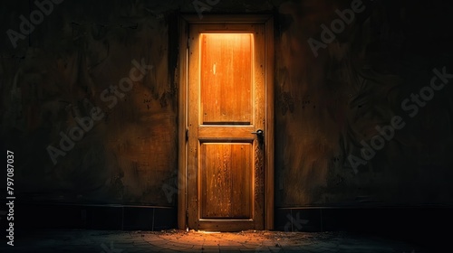 Spooky cellar door