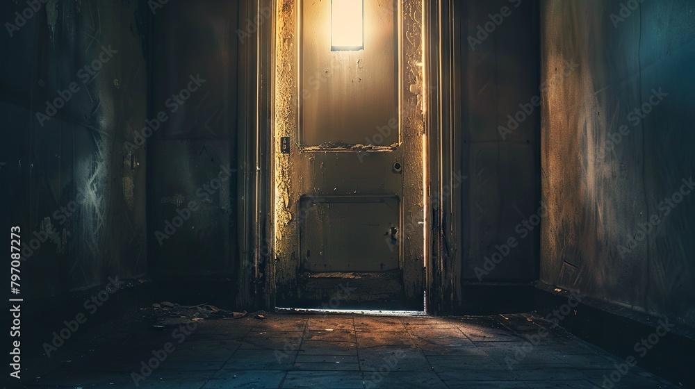 Obraz premium Spooky cellar door