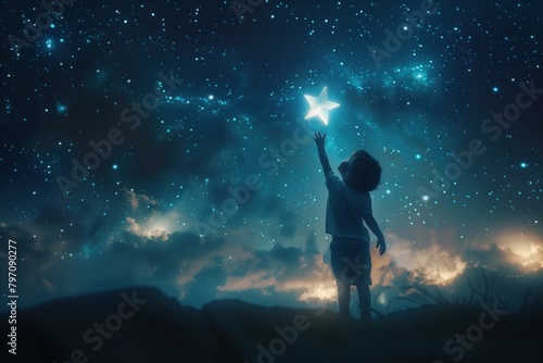 Small child reaching for a star © Kamil