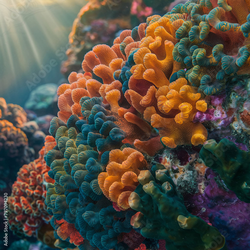 coral reef in the sea