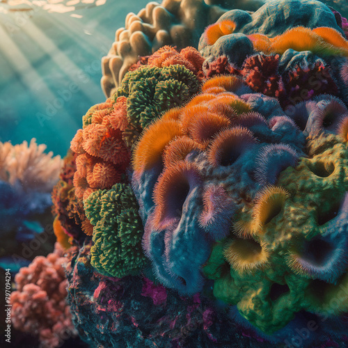 coral reef in the sea