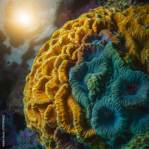 coral reef in the sea