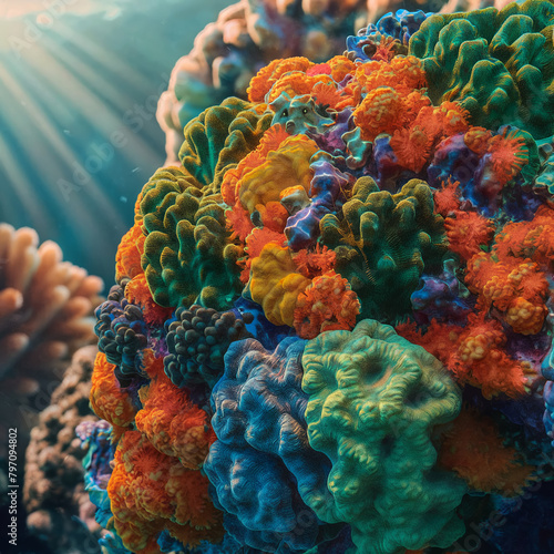 coral reef in the sea