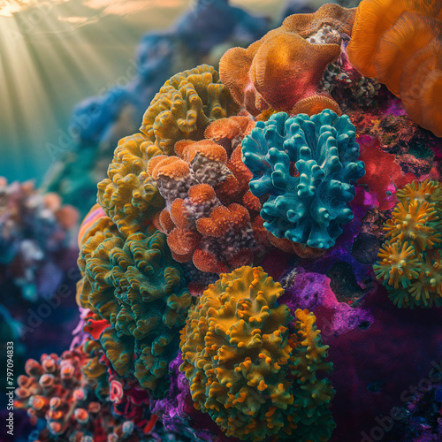 coral reef in the sea