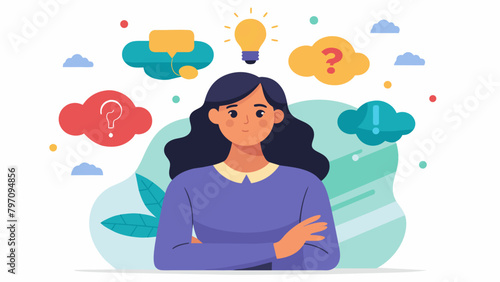 A woman hesitates as she contemplates whether her heightened creativity is worth the potential loss of her logical reasoning abilities..