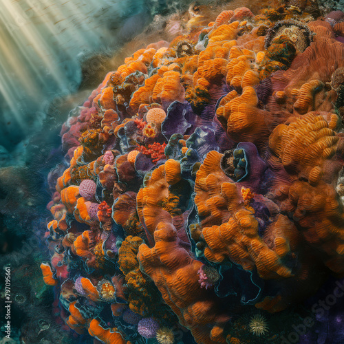 coral reef in the sea