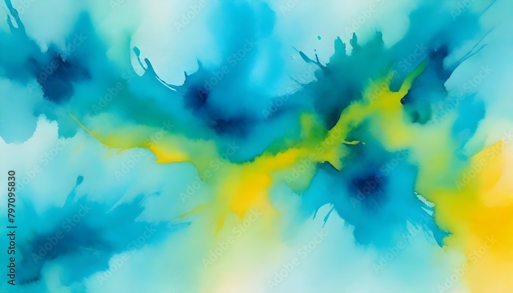 Abstract Watercolor Artwork Background Painting Digital Graphic Minimalistic Banner Design