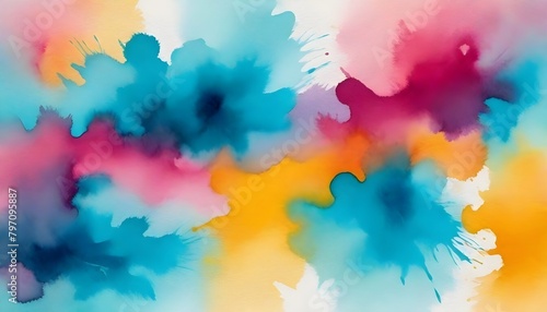 Abstract Watercolor Artwork Background Painting Digital Graphic Minimalistic Banner Design