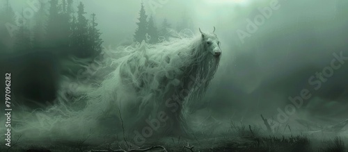 Ghostly Satyr The Nocturnal Spirit of Hellenic Mythology photo