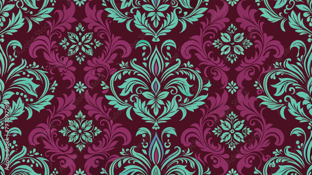 classic seamless pattern, background, vintage, lux, illustration