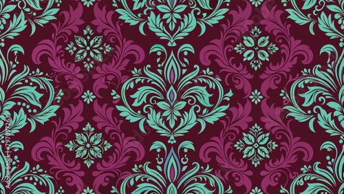 classic seamless pattern, background, vintage, lux, illustration